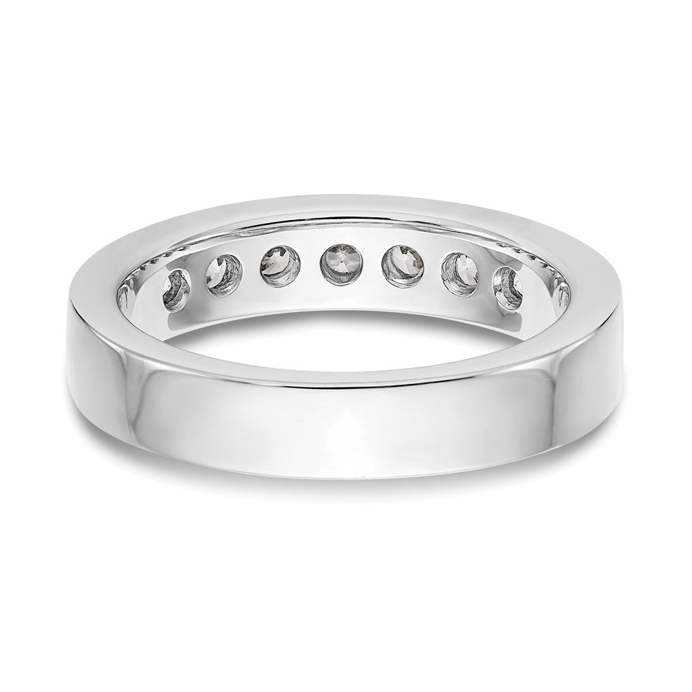 Buy Exclusive Platinum 7-Stone 3/4 Carat Round Diamond Channel Set Band - Luxury Value!