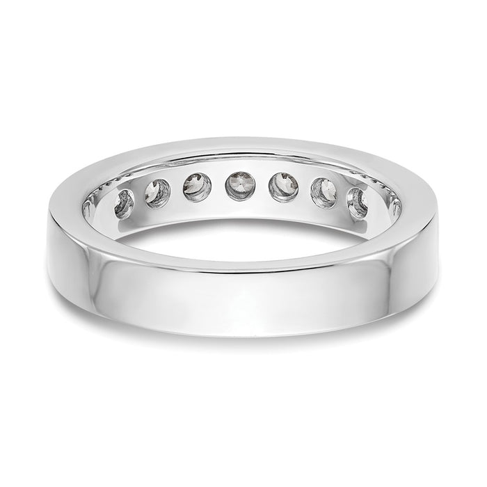 Buy Exclusive Platinum 7-Stone 3/4 Carat Round Diamond Channel Set Band - Luxury Value!-5