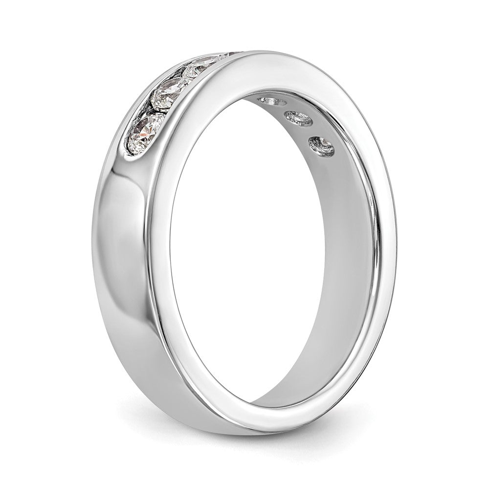 Exclusive Platinum Channel Band Mounting for 7-Stone, Stylish & Affordable!