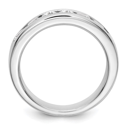Exclusive Platinum 7-Stone Diamond Band - 1 Carat Total Weight, Stylish Luxury