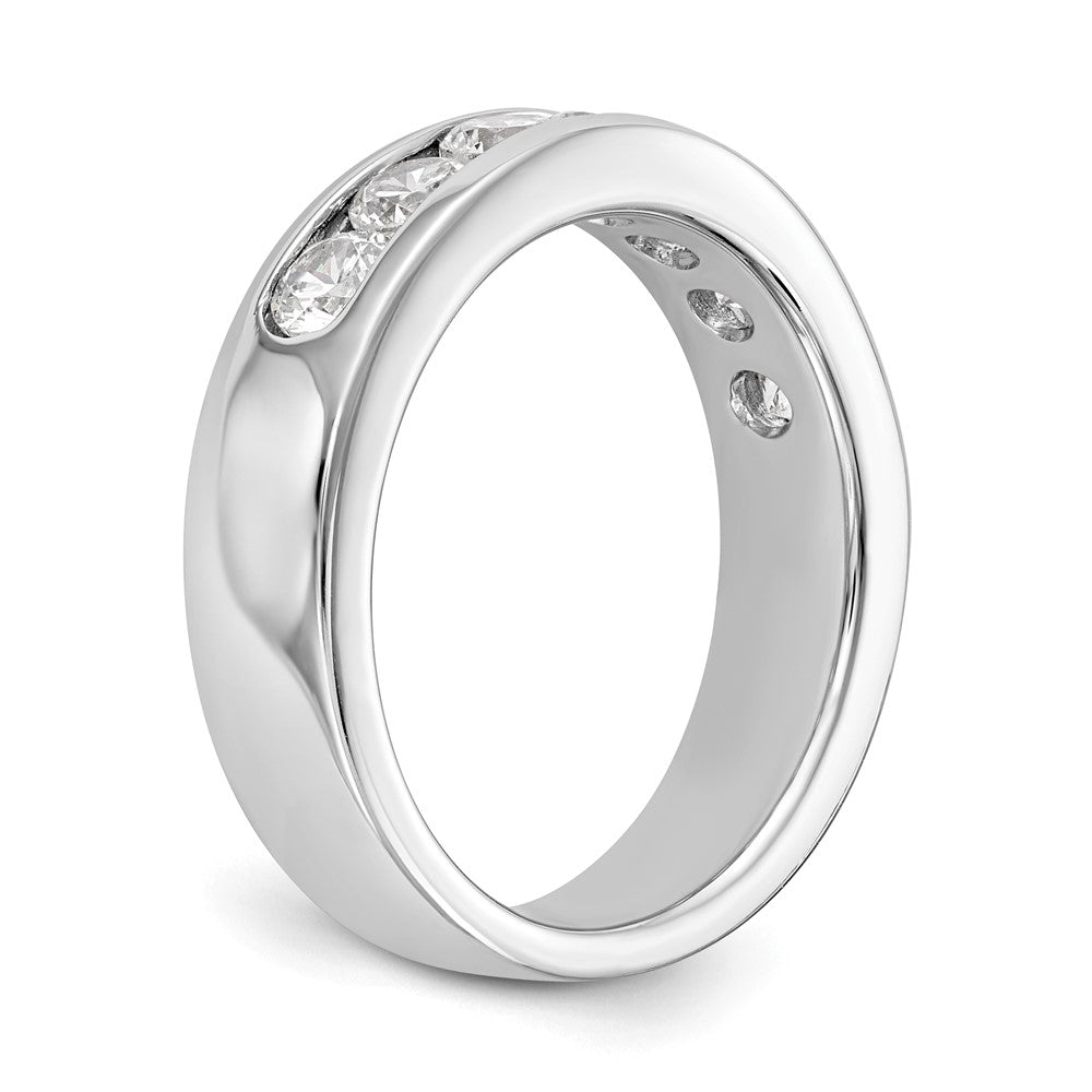 Exclusive Platinum 7-Stone Diamond Band - 1 Carat Total Weight, Stylish Luxury