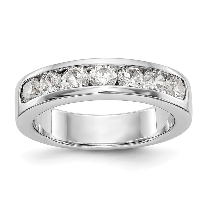 Buy Stylish Platinum Channel Band for 7-Stone Setting - 3.4mm Stones, Luxury Design-1
