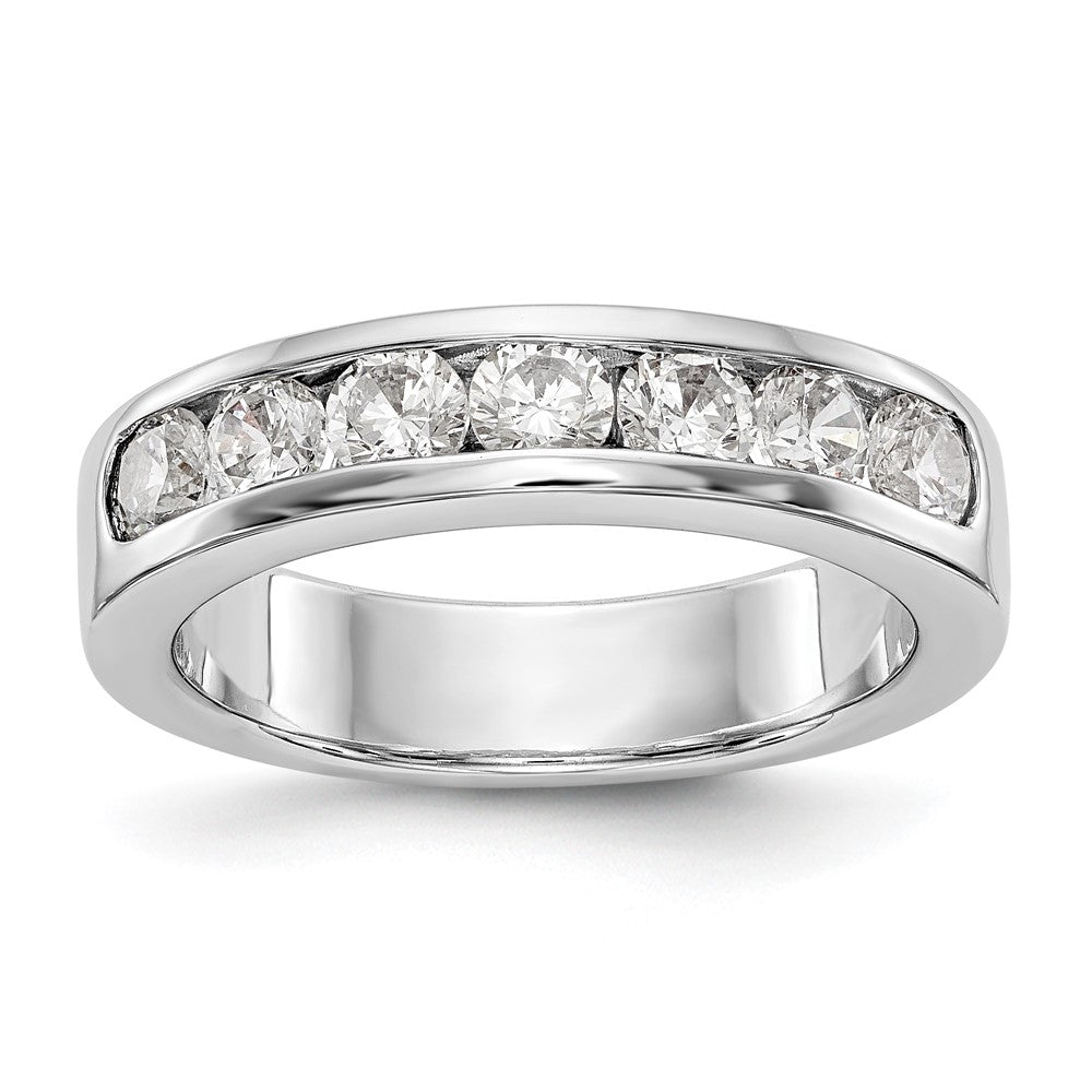 Exclusive Platinum 7-Stone Diamond Band - 1 Carat Total Weight, Stylish Luxury