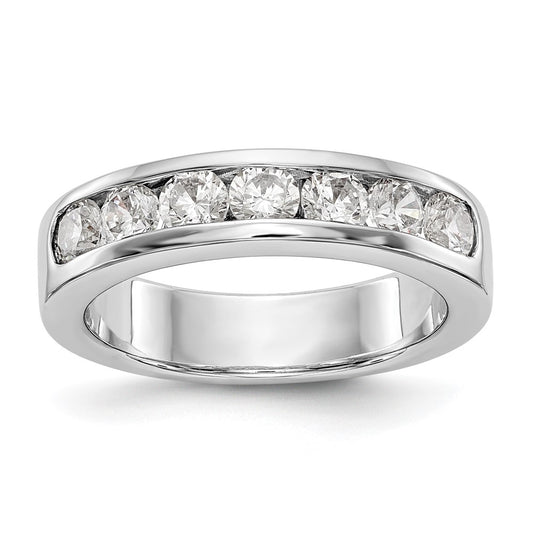 Exclusive Platinum 7-Stone Diamond Band - 1 Carat Total Weight, Stylish Luxury
