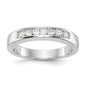 High-Quality 14K White Gold 7-Stone Princess Cut Diamond Band - Luxury Value-1