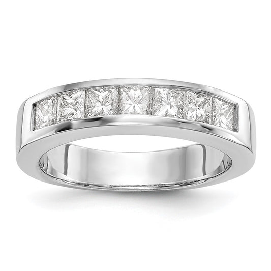 Buy Stylish 14K White Gold 7-Stone Diamond Band - 1 Carat Luxury Design