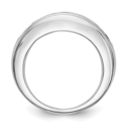 Buy Exclusive 14K White Gold Graduated Channel Band for 7 Stones