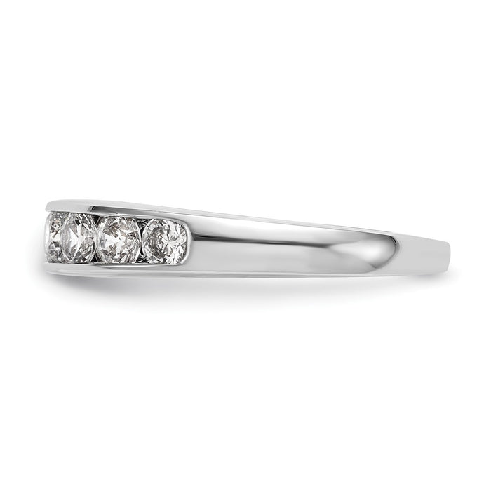 Buy Exclusive 14K White Gold Graduated Channel Band for 7 Stones-3