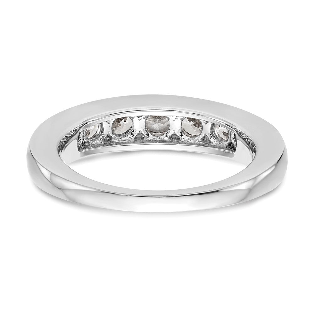 Buy Exclusive 14K White Gold Graduated Channel Band for 7 Stones