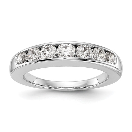 Buy Exclusive 14K White Gold Graduated Channel Band for 7 Stones