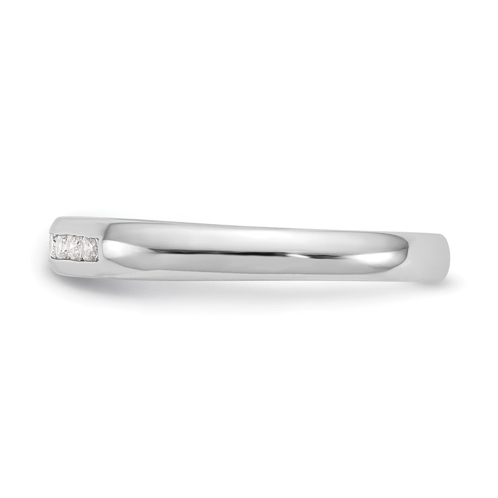 Exclusive 14K White Gold 7-Stone Diamond Band - 1/8 Carat Luxury Value