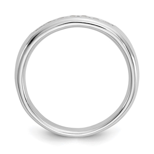High-Quality 14K White Gold 7-Stone Diamond Band - 1/5 Carat, Stylish Value!