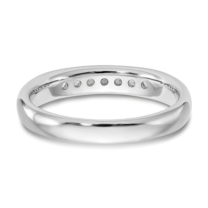 High-Quality 14K White Gold 7-Stone Diamond Band - 1/5 Carat, Stylish Value!-5