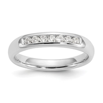 Buy Exclusive 14K White Gold Channel Band Mounting for 7 Round Stones, 1.9mm