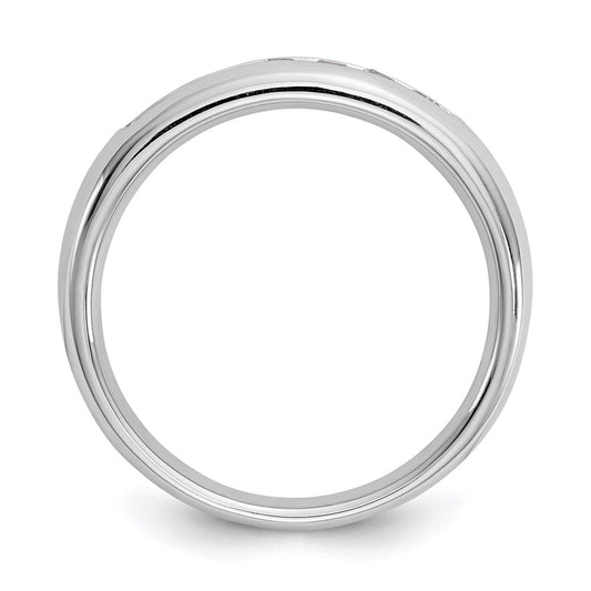 Buy Stylish 14K White Gold 7-Stone Diamond Band with 1/4 Carat Diamonds