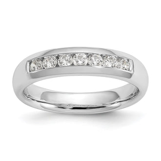 Buy Stylish 14K White Gold 7-Stone Diamond Band - 1/3 Carat Total Weight