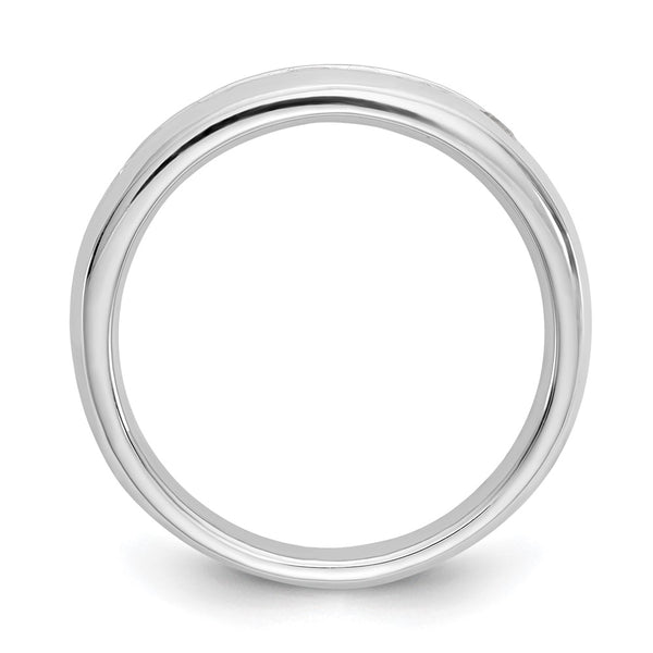 14K White Gold 7-Stone Diamond Band - 1/2 Carat Rings
