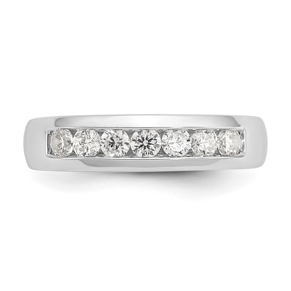 Buy 14K White Gold 7-Stone Diamond Band - 1/2 Carat Luxury Rings