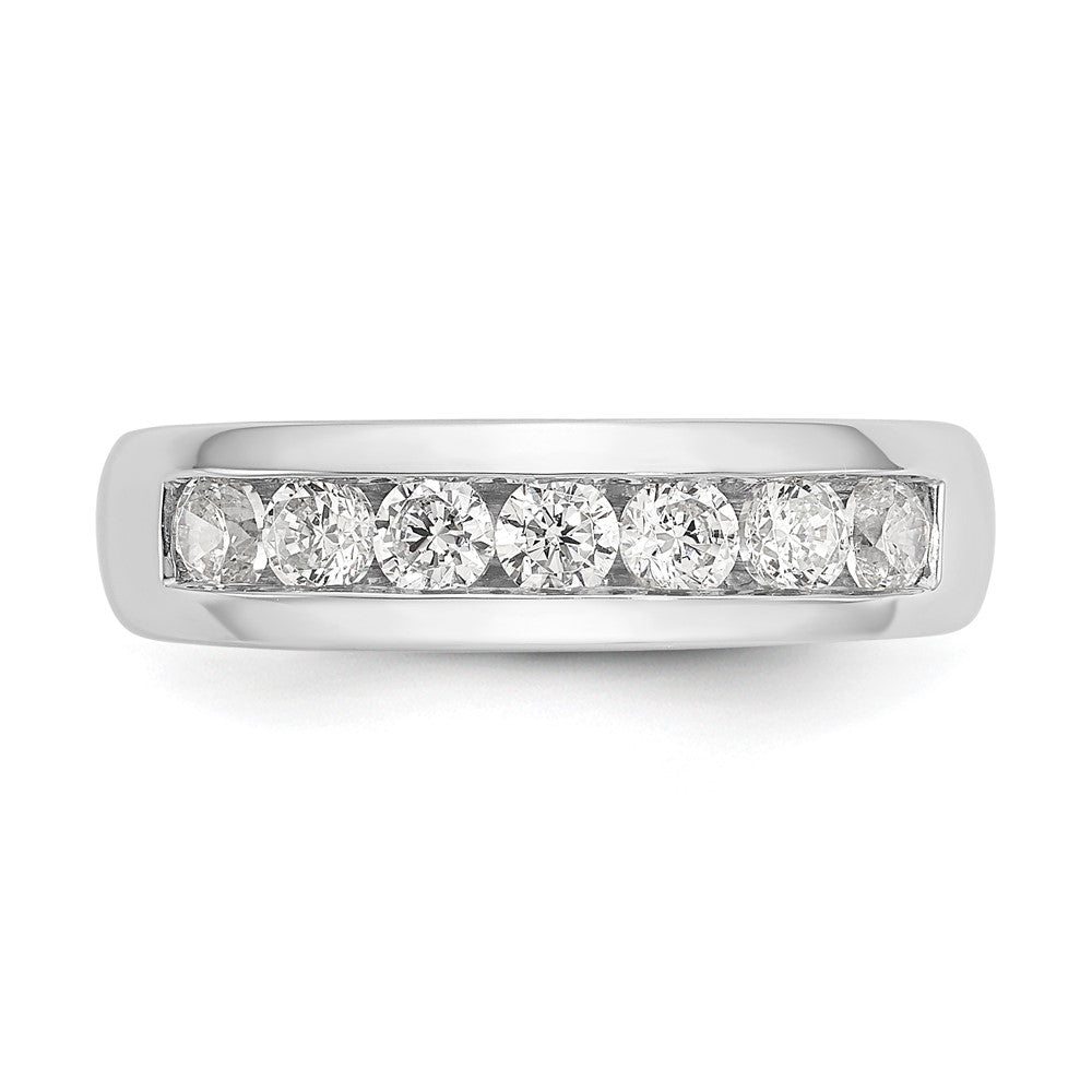 Buy Stylish 14K White Gold 7-Stone Round Diamond Band - 3/4 Carat Luxury