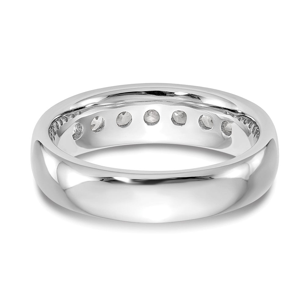 Buy Stylish 14K White Gold 7-Stone Round Diamond Band - 3/4 Carat Luxury