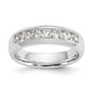 Buy Stylish 14K White Gold 7-Stone Round Diamond Band - 3/4 Carat Luxury-1