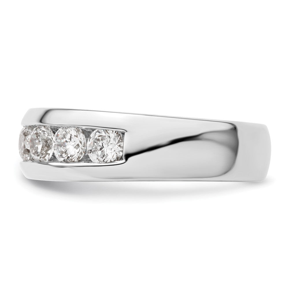 Exclusive 14K White Gold 7-Stone Round Diamond Band - 1 Carat, Stylish Value