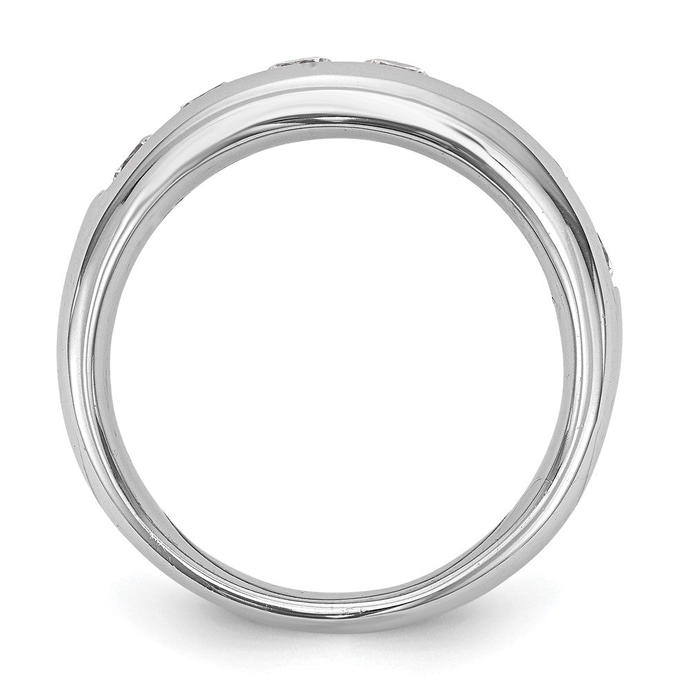 Buy Exclusive 14K White Gold 7-Stone Diamond Channel Set Band - 1.25 Carats Value!