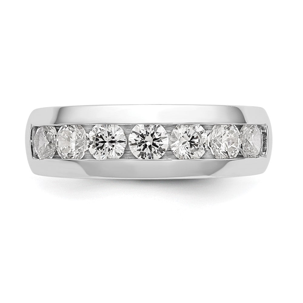 Buy Exclusive 14K White Gold Channel Band for 7 Round Stones, 3.6mm