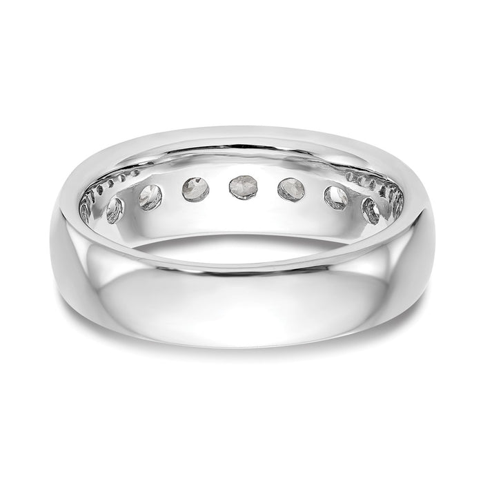 Buy Exclusive 14K White Gold 7-Stone Diamond Channel Set Band - 1.25 Carats Value!-5