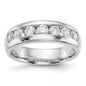 Buy Exclusive 14K White Gold Channel Band for 7 Round Stones, 3.6mm-1