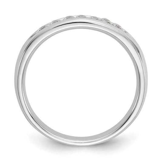 High-Quality 14K White Gold 7-Stone Diamond Band - 1/5 Carat, Stylish Value!