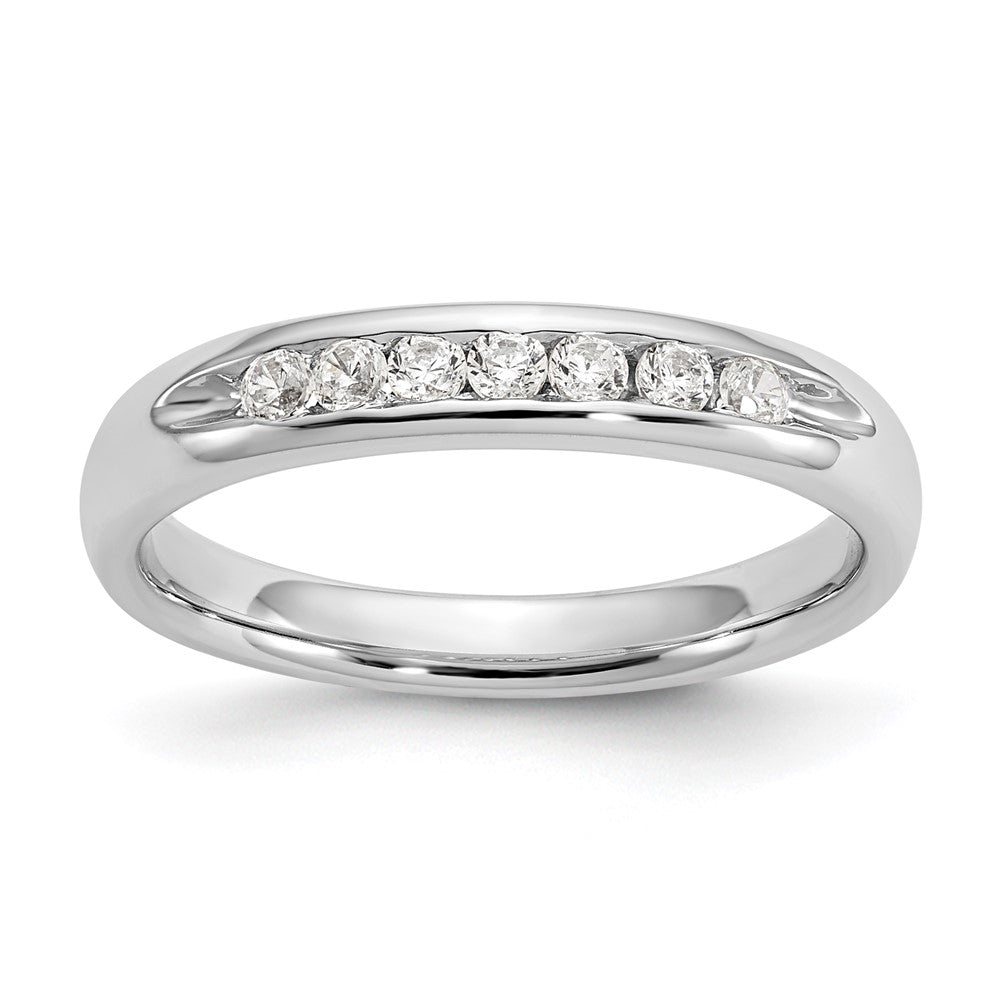 High-Quality 14K White Gold 7-Stone Diamond Band - 1/5 Carat, Stylish Value!