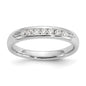 High-Quality 14K White Gold 7-Stone Diamond Band - 1/5 Carat, Stylish Value!-1