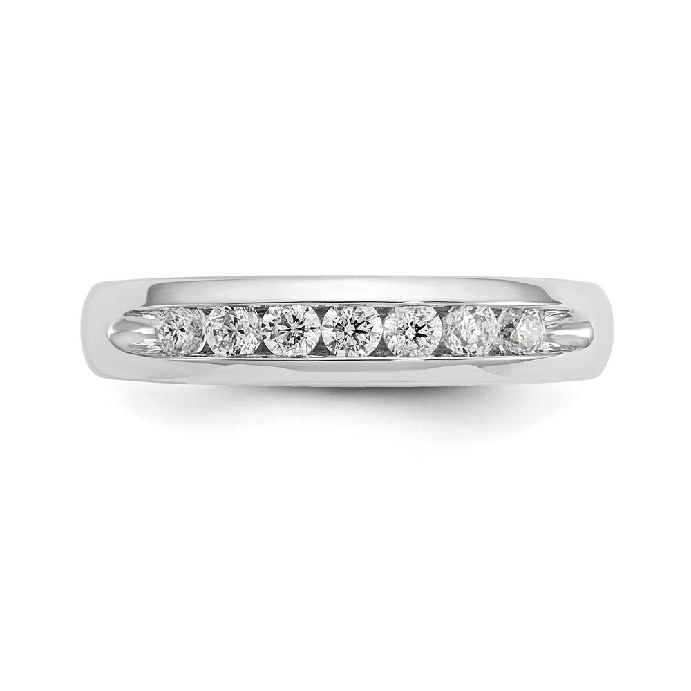 Exclusive 14K White Gold 7-Stone Diamond Band - 1/3 Carat, Stylish Value