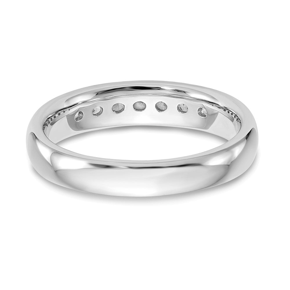 Exclusive 14K White Gold 7-Stone Diamond Band - 1/3 Carat, Stylish Value