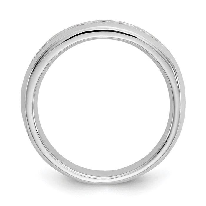 Buy Exclusive 14K White Gold 7-Stone Diamond Band with 1/2 Carat Diamonds-2