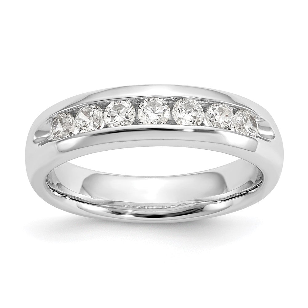 Buy Exclusive 14K White Gold 7-Stone Diamond Band with 1/2 Carat Diamonds