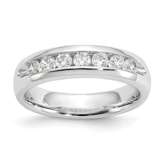 Buy Exclusive 14K White Gold 7-Stone Diamond Band with 1/2 Carat Diamonds