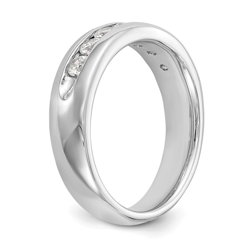 Buy 14K White Gold 7-Stone Diamond Band - Stylish 1/2 Carat Value Jewelry