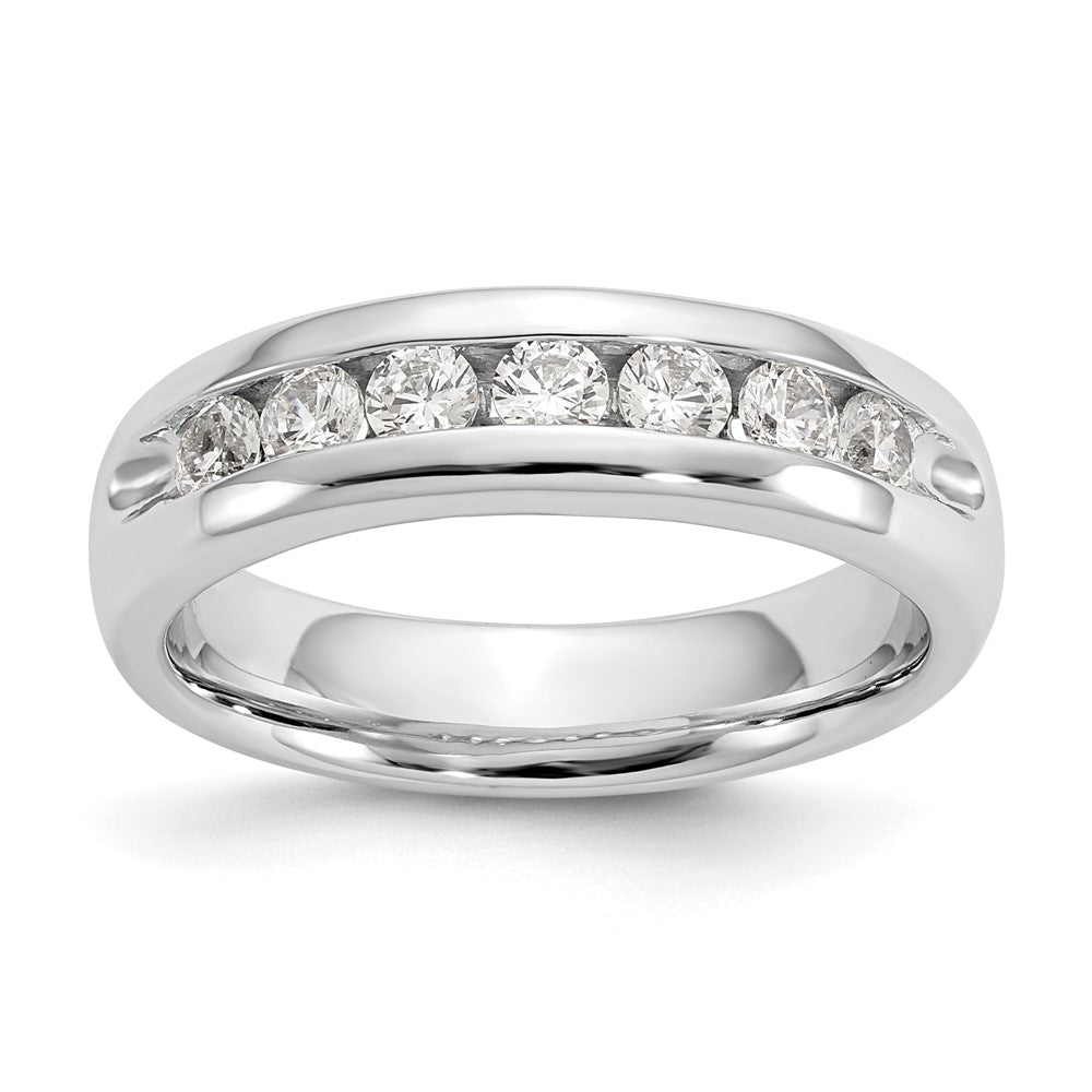 Buy 14K White Gold 7-Stone Diamond Band - Stylish 1/2 Carat Value Jewelry