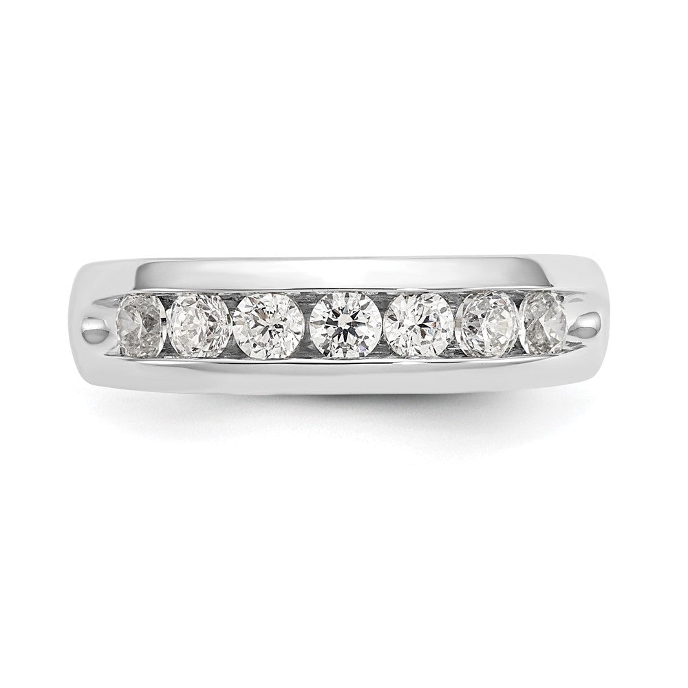 Buy Stylish 14K White Gold 7-Stone Diamond Band - 5/8 Carat, Luxury Value!