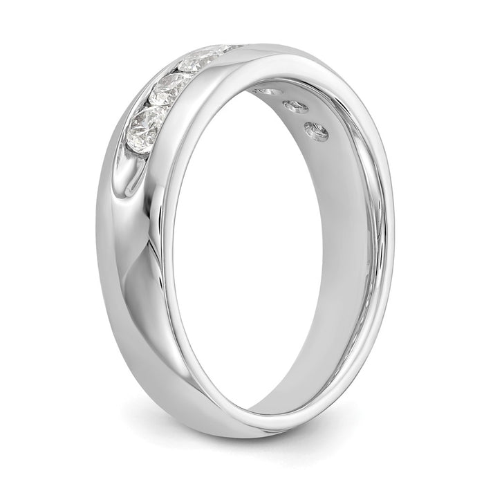 Buy Stylish 14K White Gold 7-Stone Diamond Band - 5/8 Carat, Luxury Value!-6