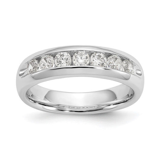 Buy Stylish 14K White Gold 7-Stone Diamond Band - 5/8 Carat, Luxury Value!