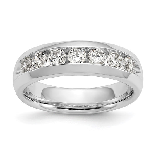 Buy Stylish 14K White Gold 7-Stone Diamond Band - 3/4 Carat Total Weight