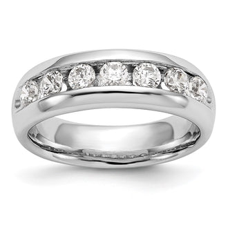 Buy Exclusive 14K White Gold 7-Stone Diamond Band - 1 Carat, Stylish Value