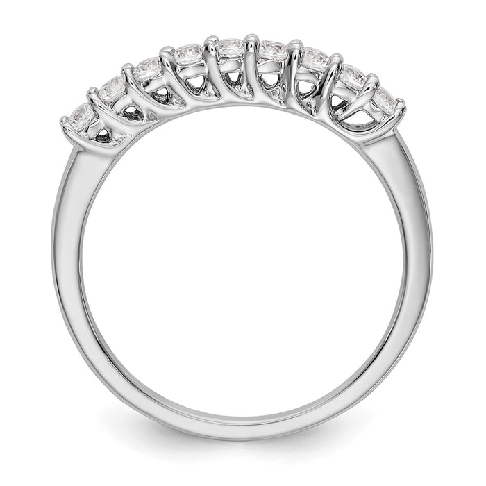 Buy Stylish 14K White Gold Diamond Band Setting for 9 x 2.0mm Stones-2