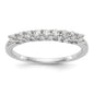 Buy Stylish 14K White Gold Diamond Band - 1/3 Carat, 9-Stone Design-1