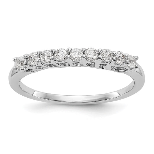Buy Stylish 14K White Gold Diamond Band Setting for 9 x 2.0mm Stones