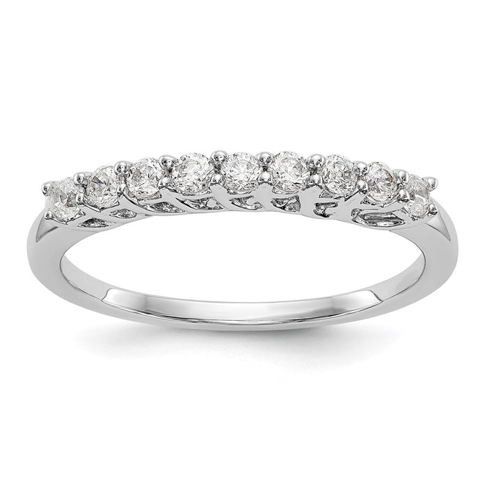 Buy Stylish 14K White Gold Diamond Band Setting for 9 x 2.0mm Stones-1