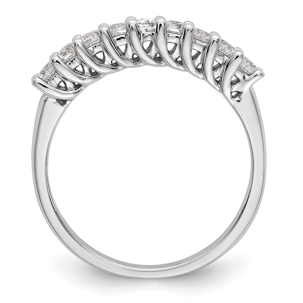 Buy Exclusive 14K White Gold Diamond Band - 1/2 Carat, Stylish 9-Stone Design